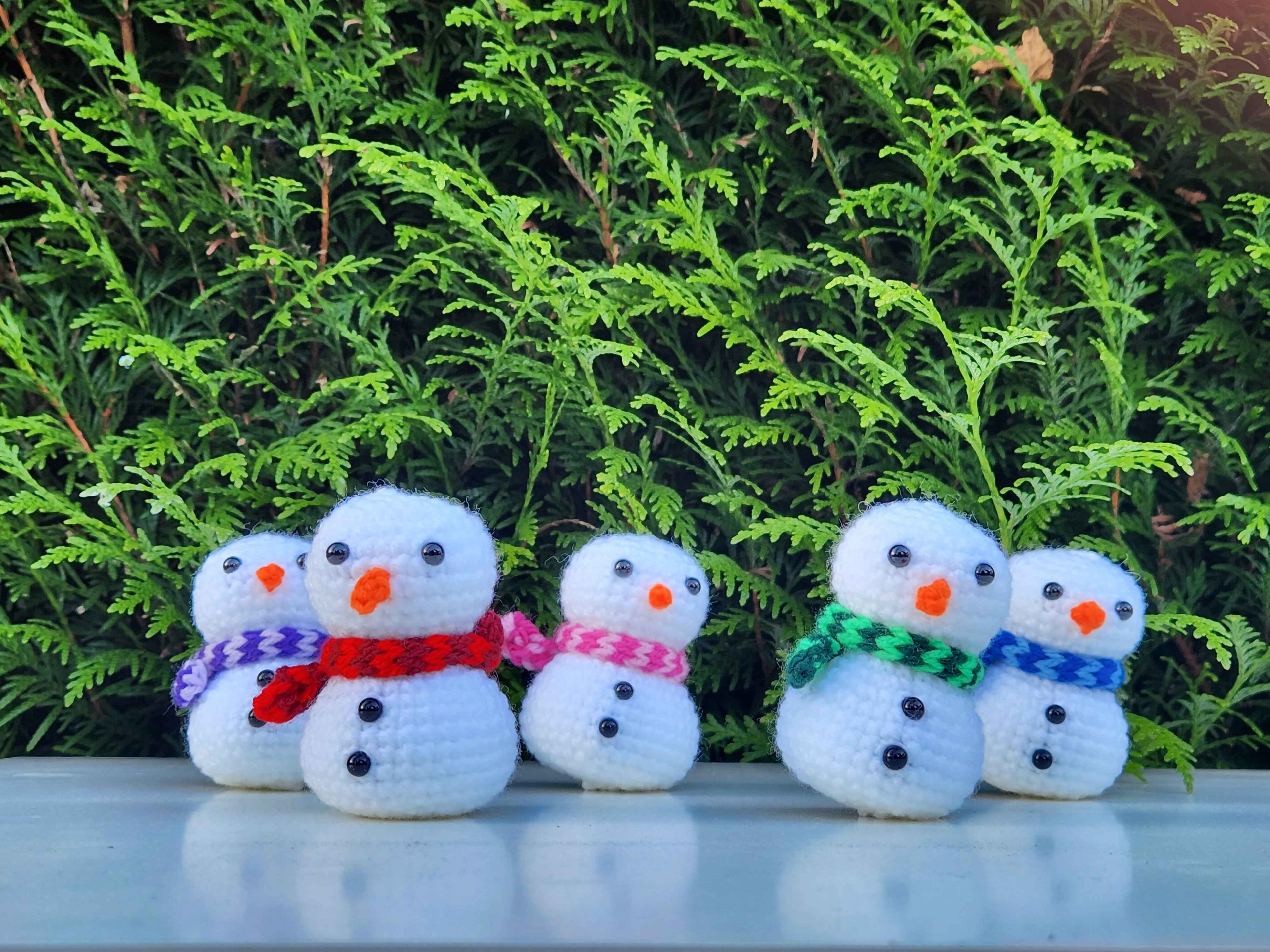 Bonhomme de neige crochet
