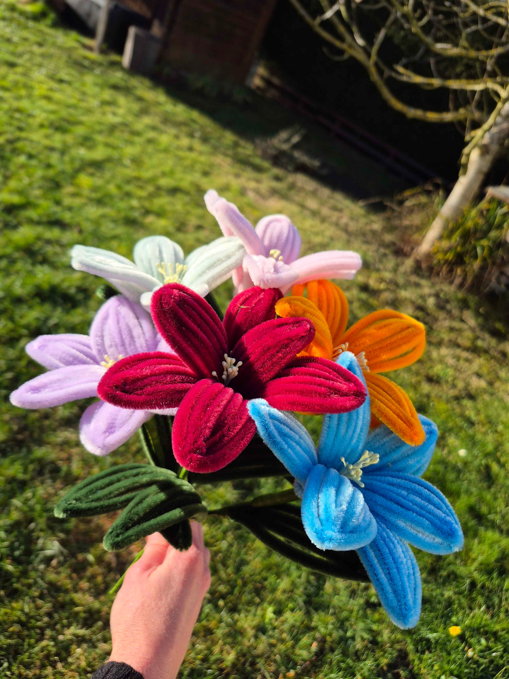 Lys fil chenille