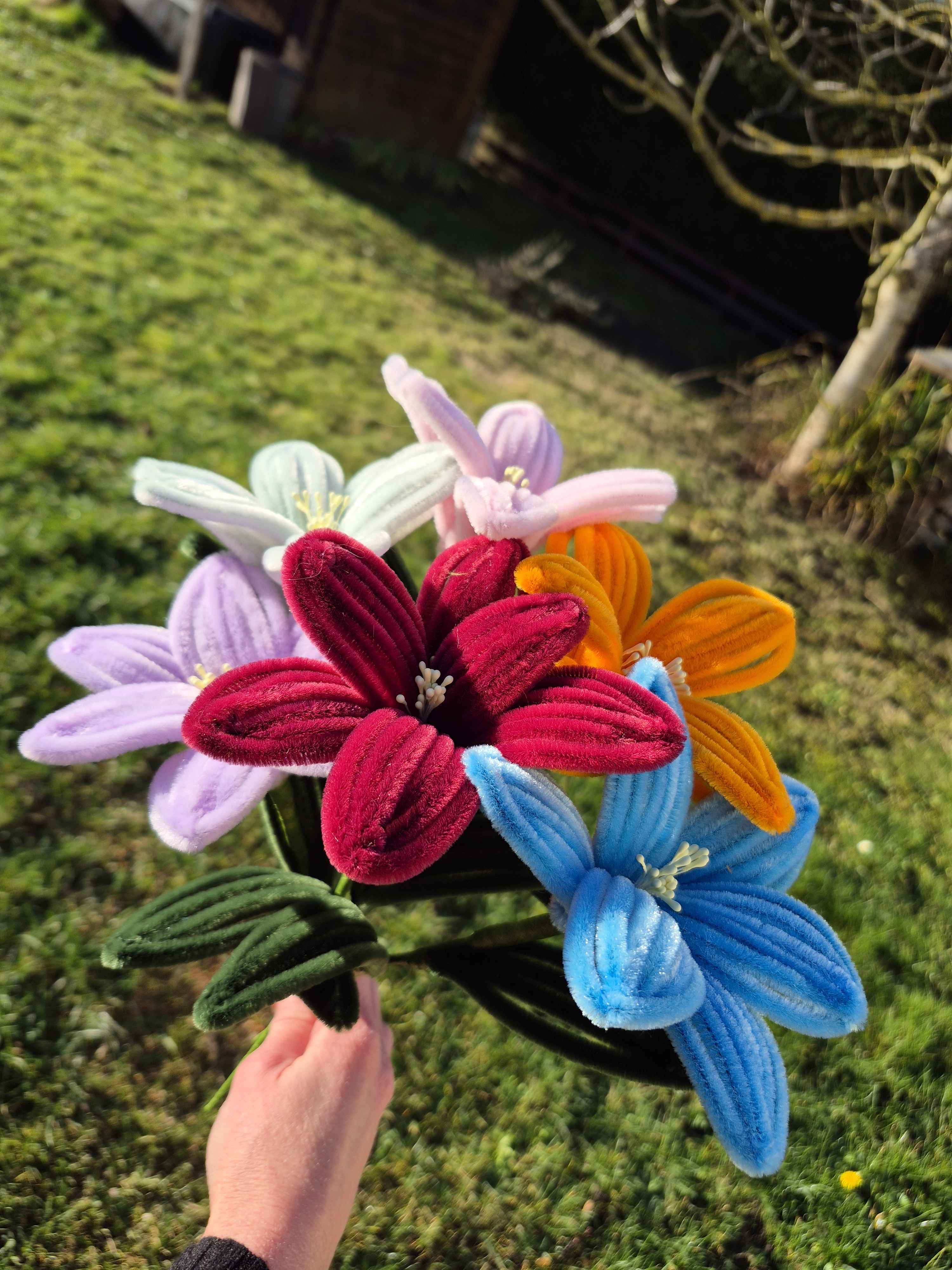 Lys fil chenille