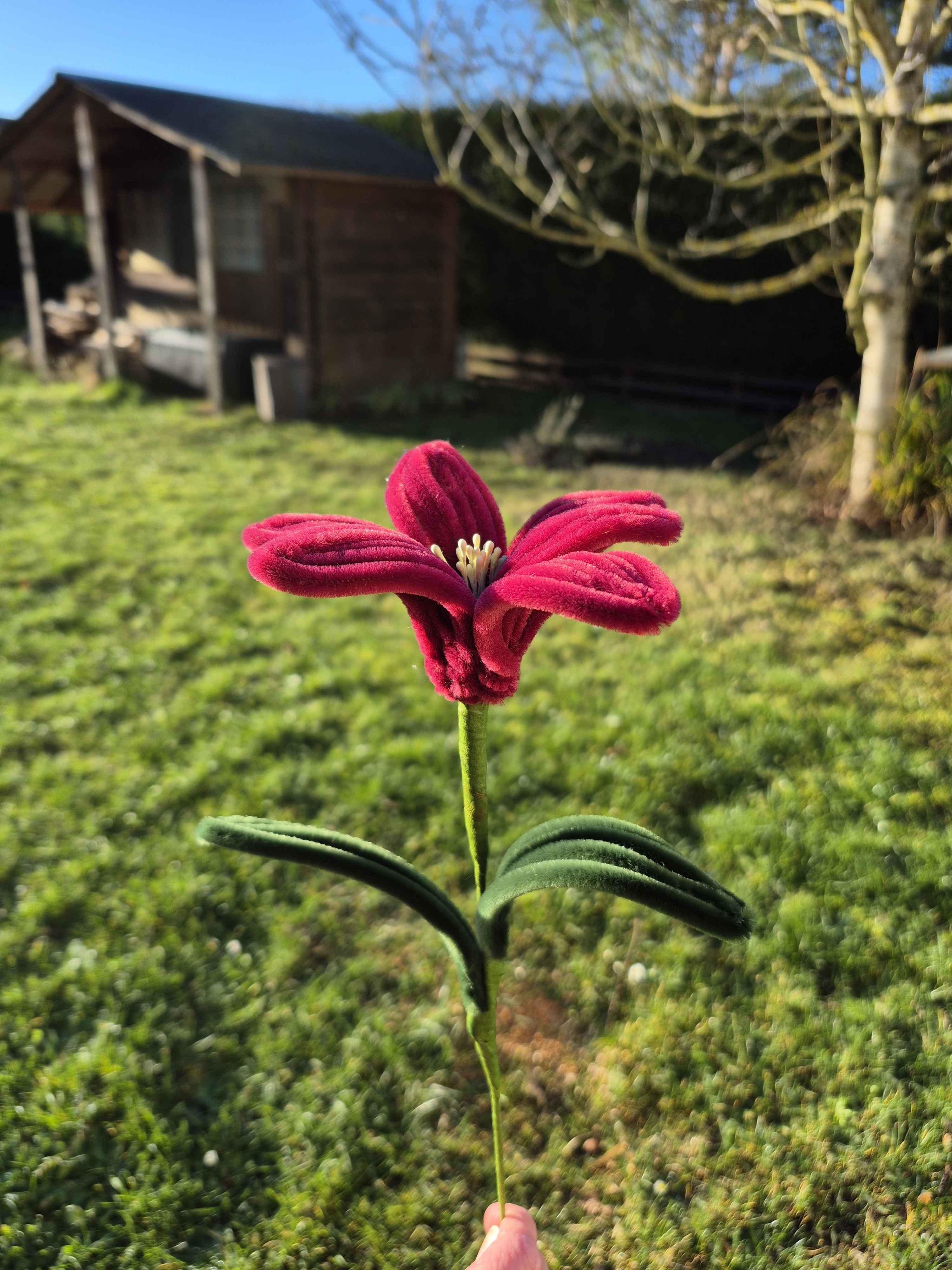 Lys fil chenille