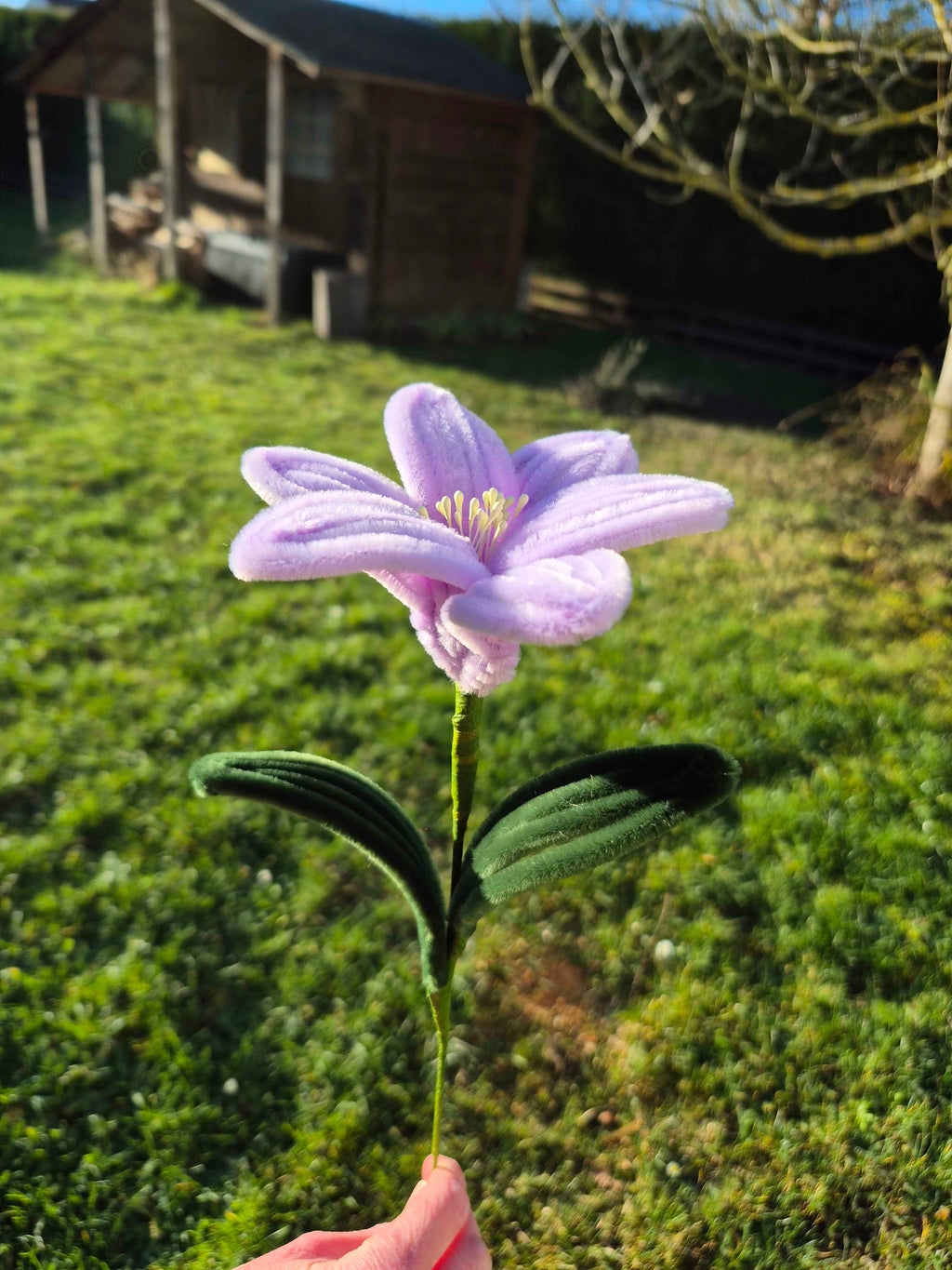 Lys fil chenille