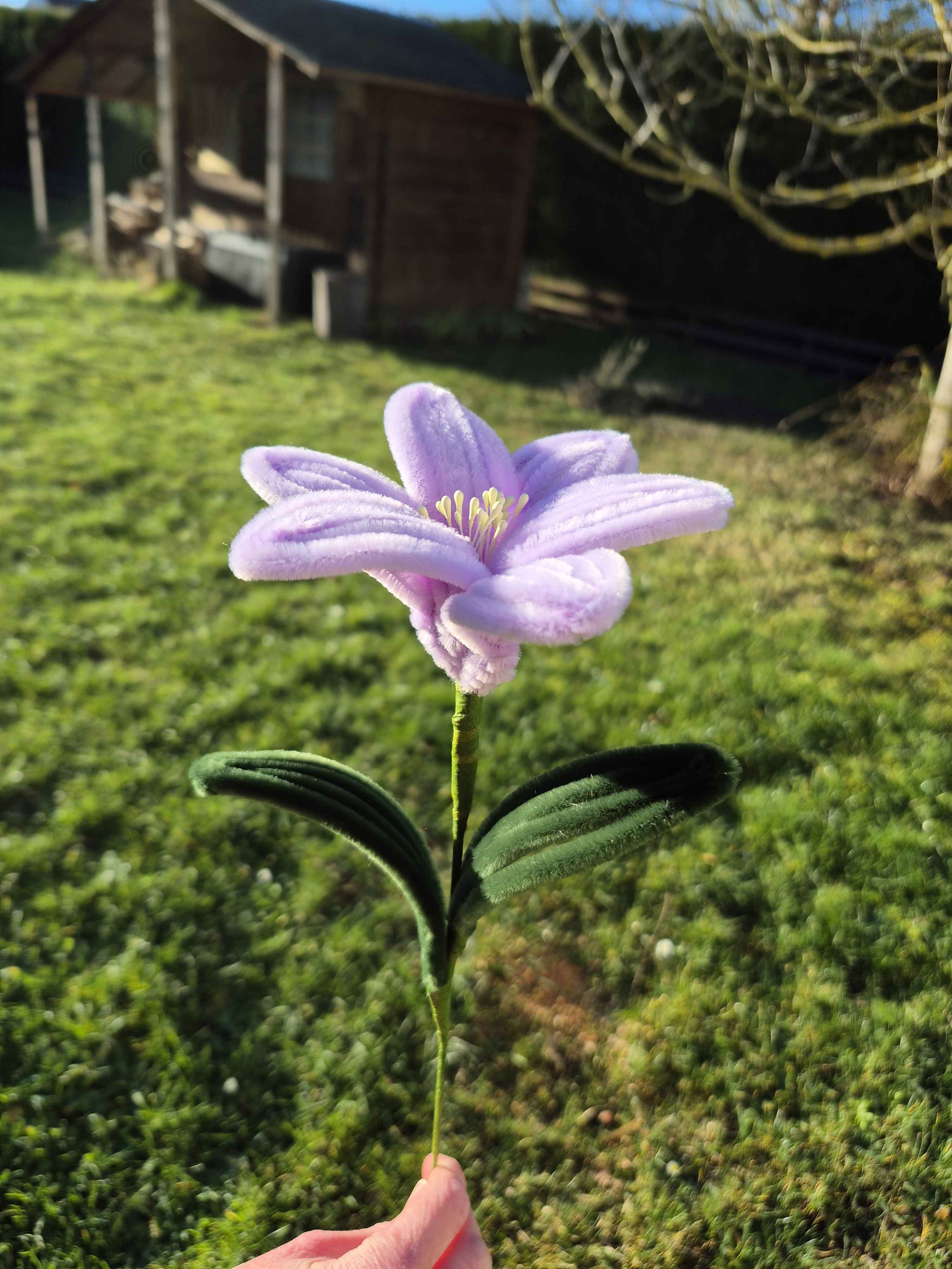 Lys fil chenille