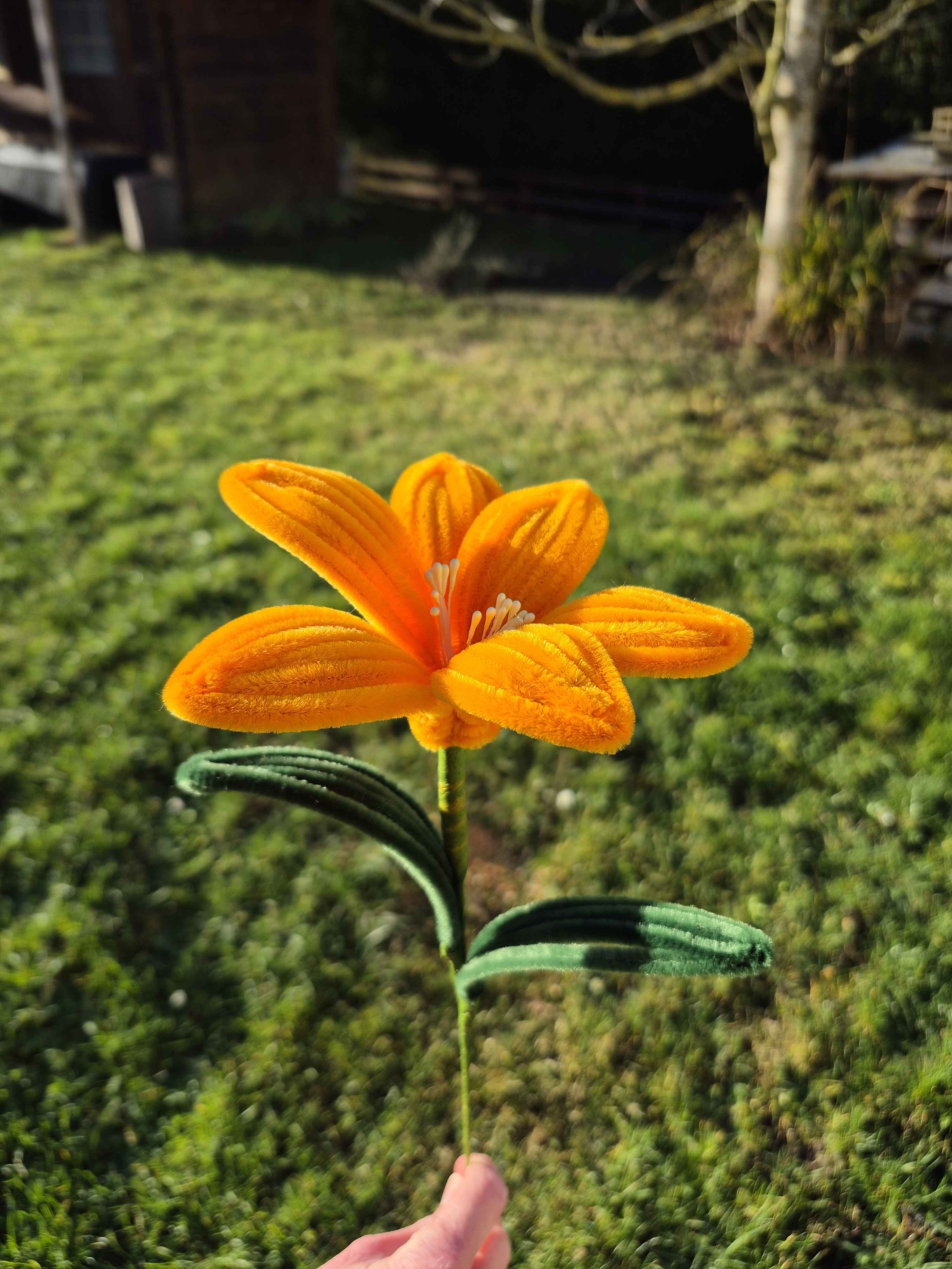 Lys fil chenille