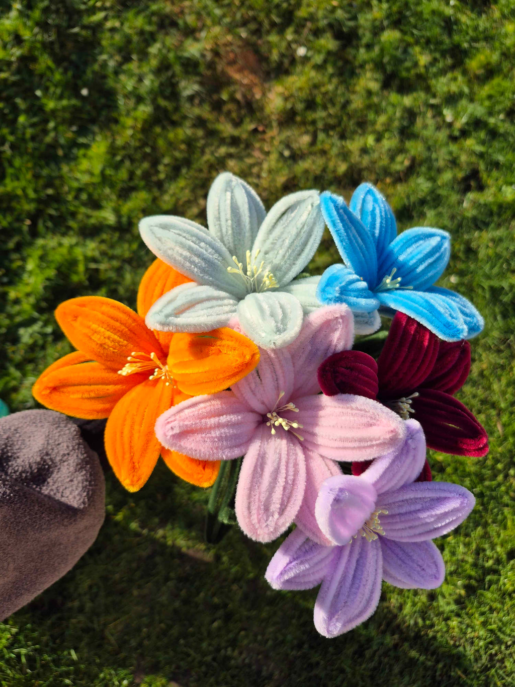 Lys fil chenille