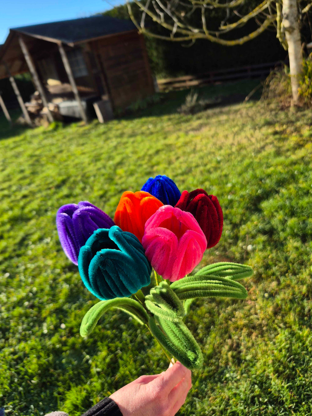 Tulipe fil chenille