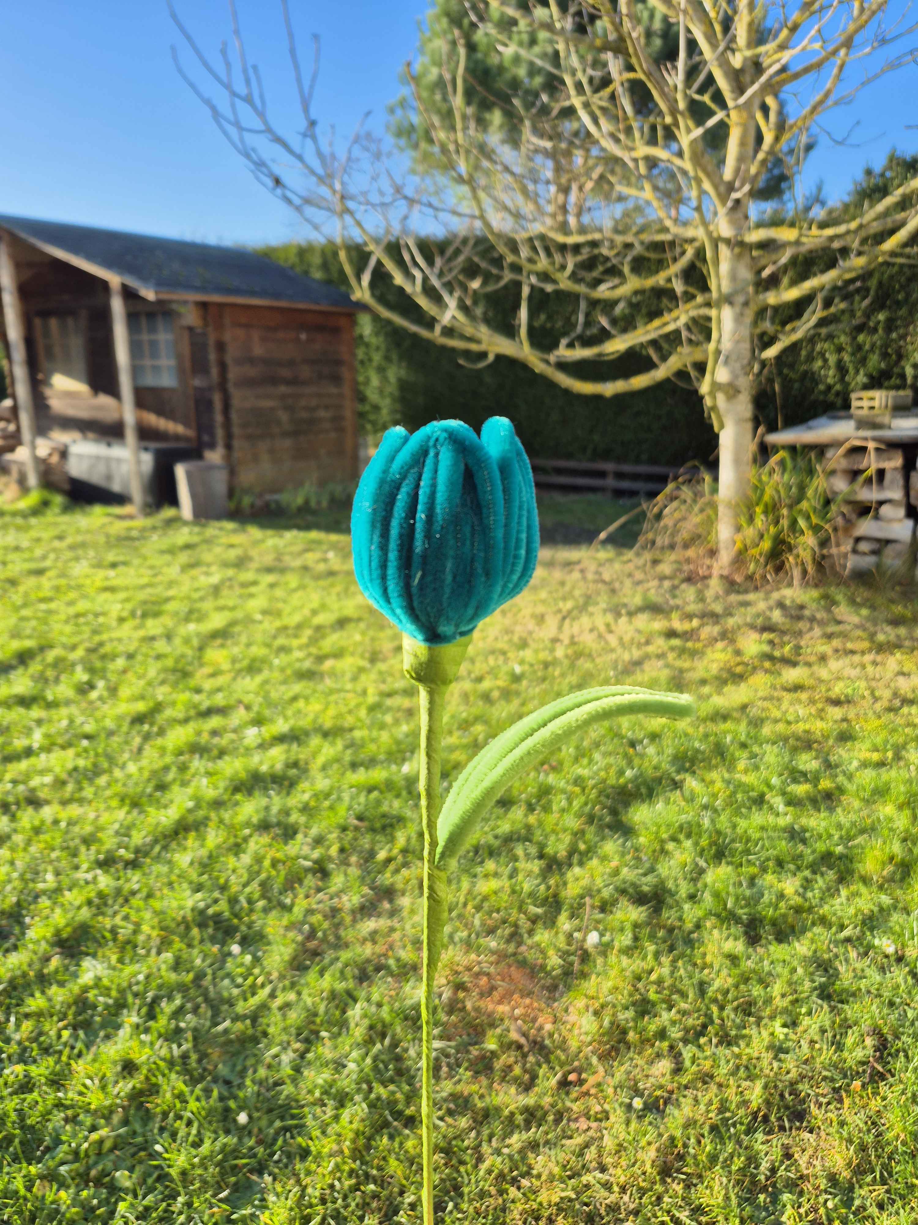 Tulipe fil chenille