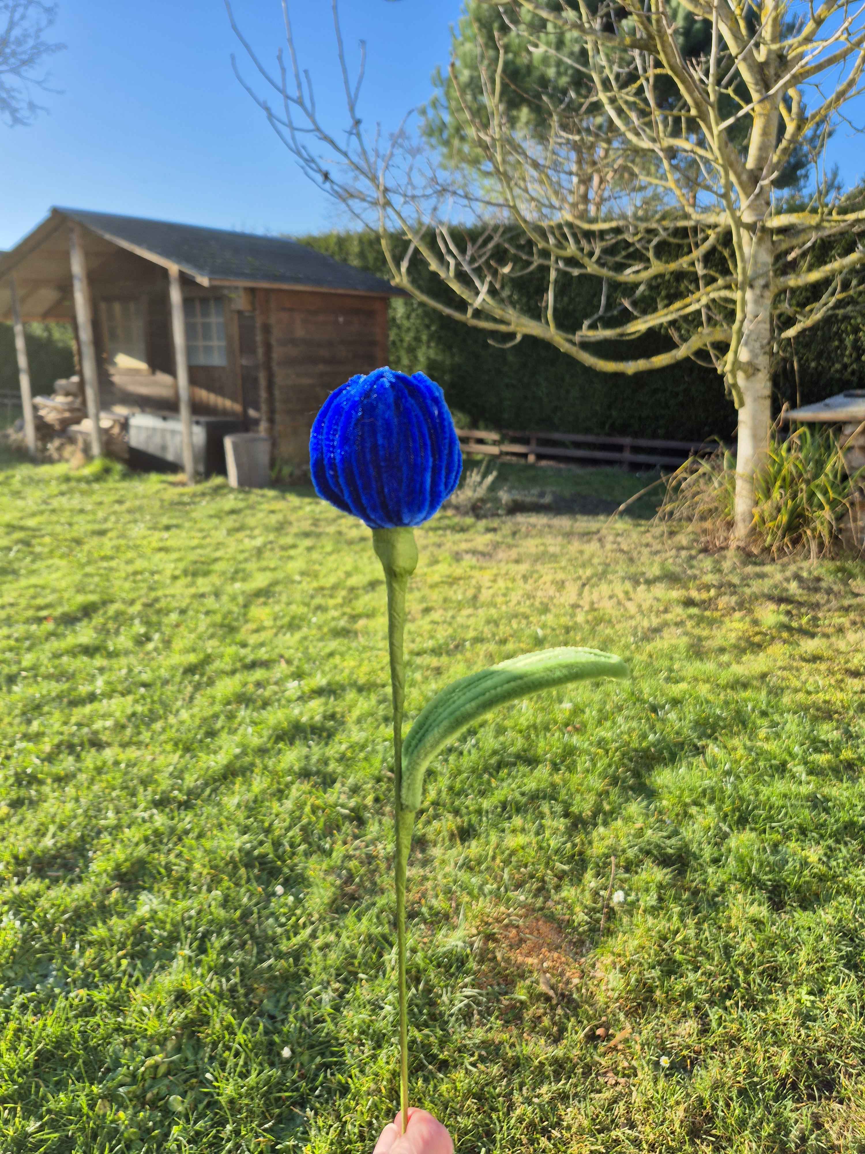Tulipe fil chenille