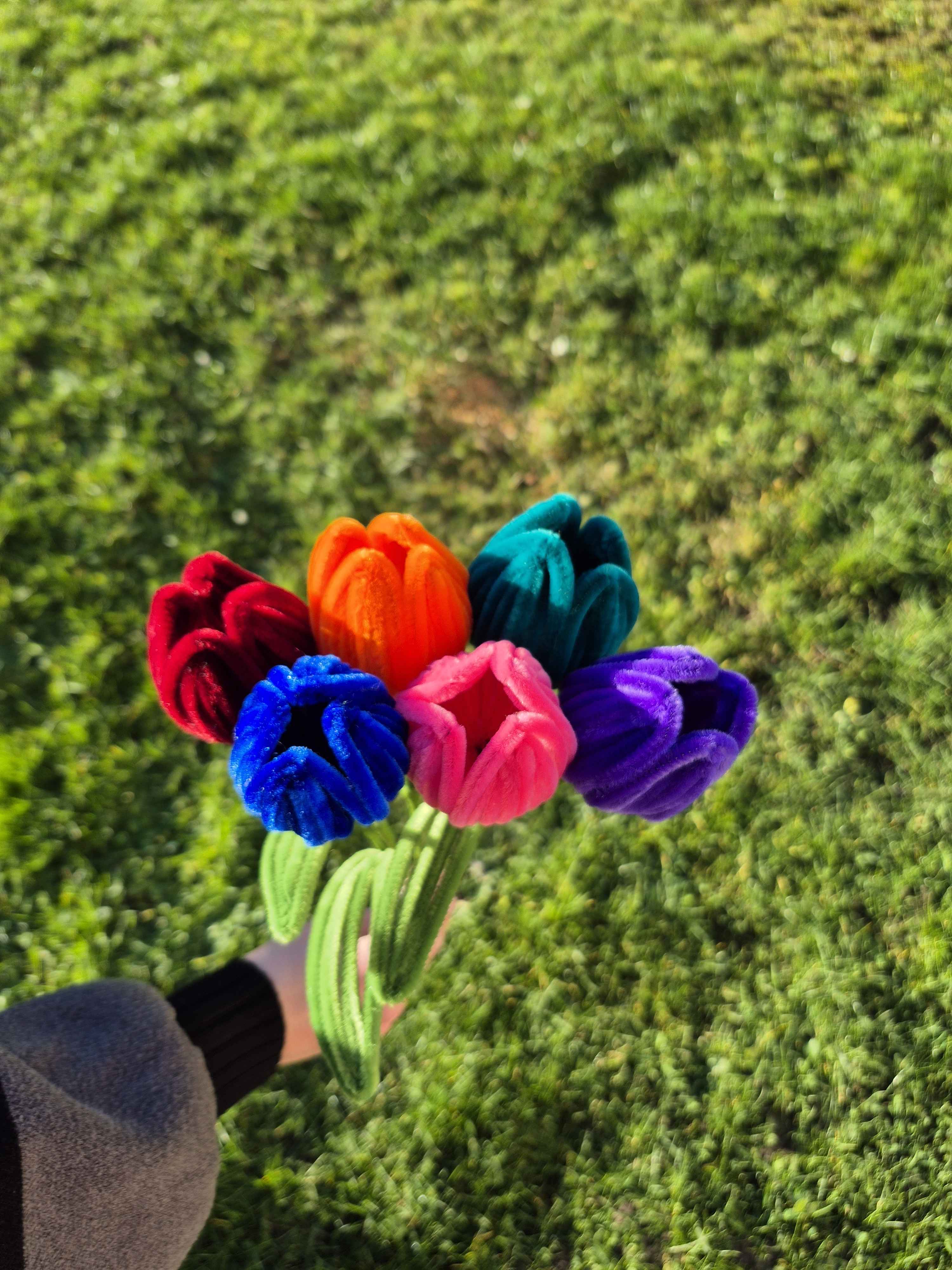 Tulipe fil chenille