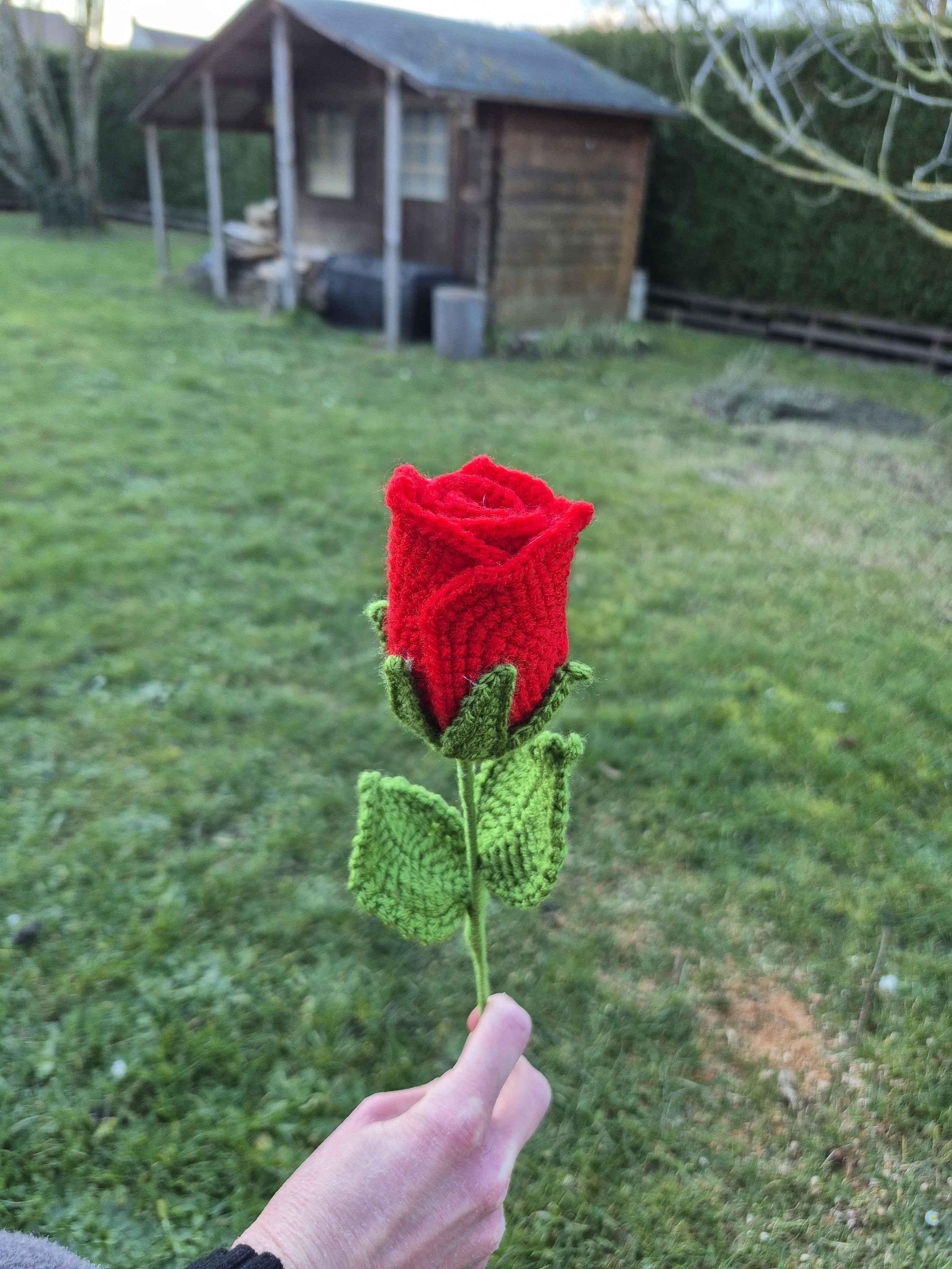 Rose crochet