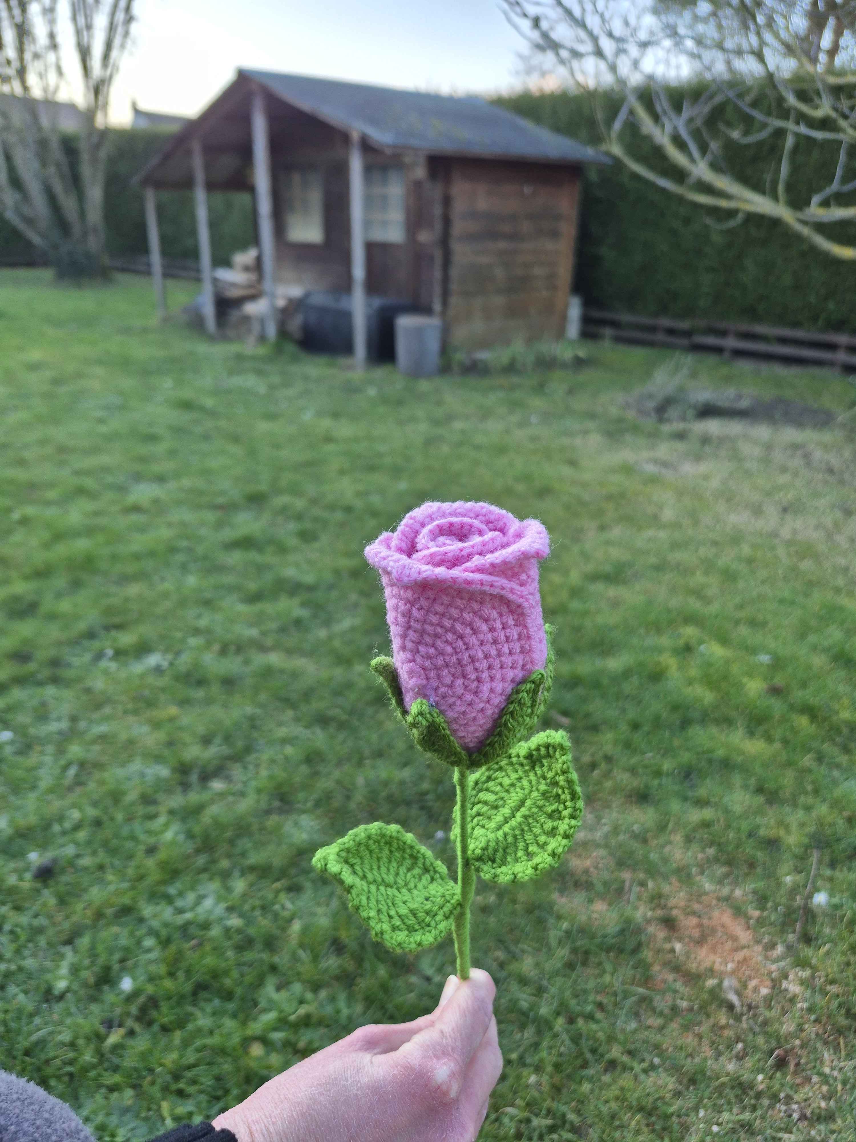 Rose crochet