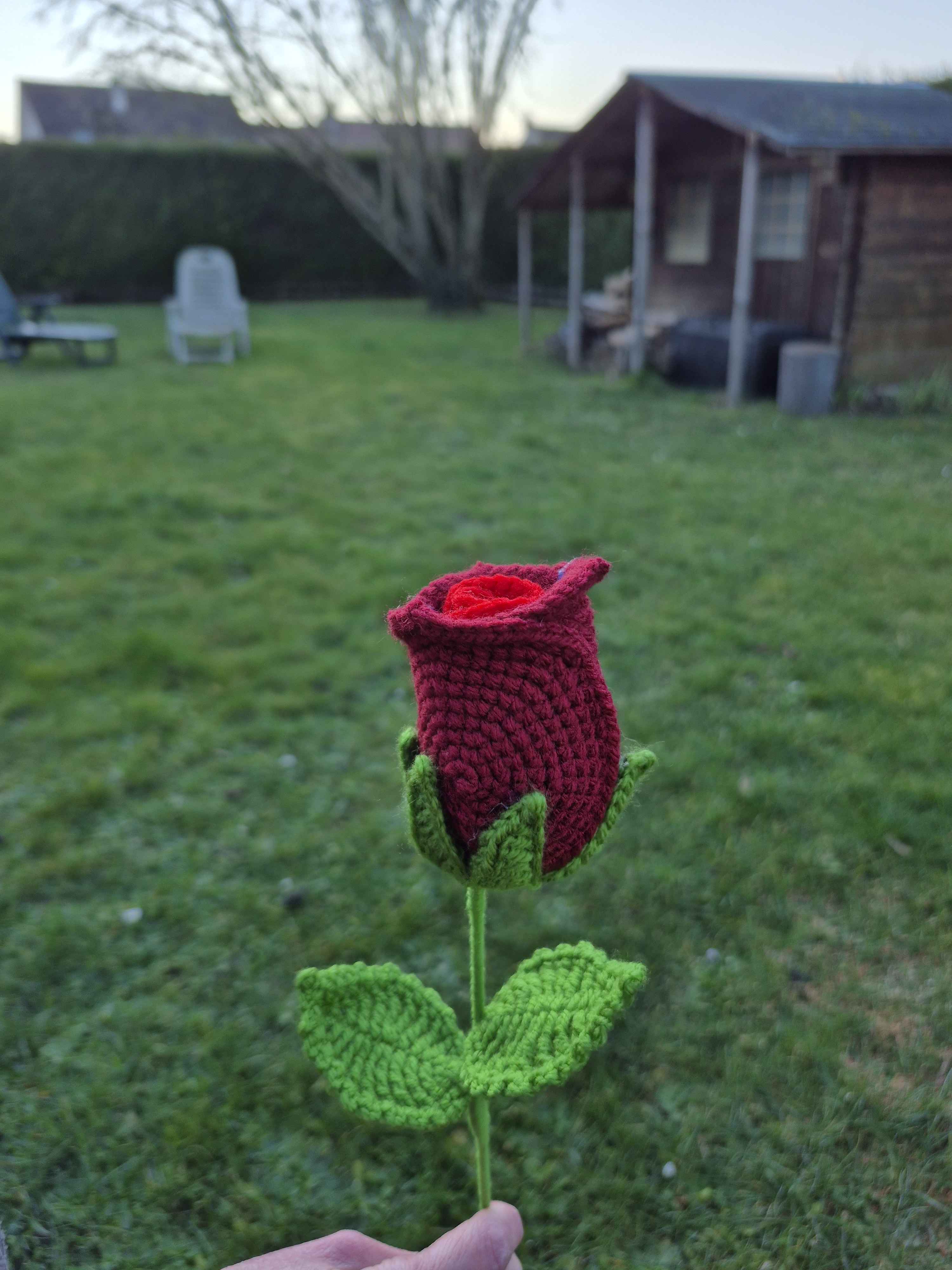 Rose crochet