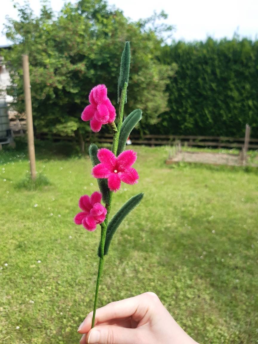 Petites fleurs fil chenille